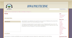 Desktop Screenshot of jowaipolytechnic.in